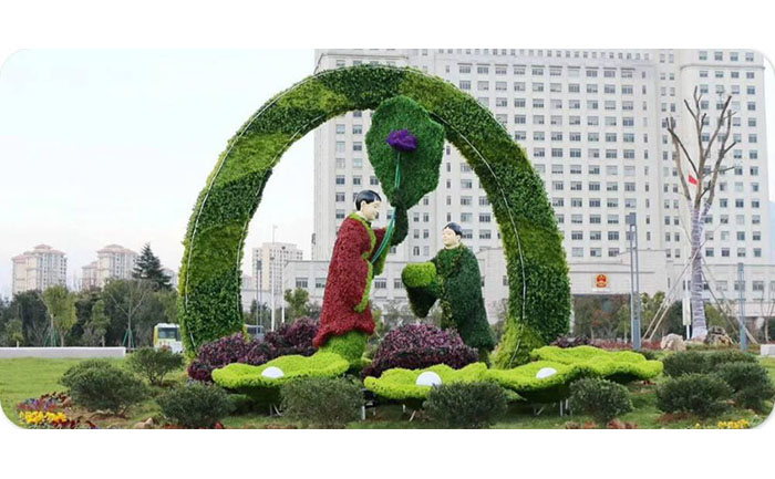 五色草造型制作流程